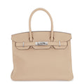 HERMES Birkin Beige Marfa Togo Leather Size 30