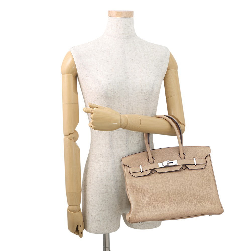 HERMES Birkin Beige Marfa Togo Leather Size 30
