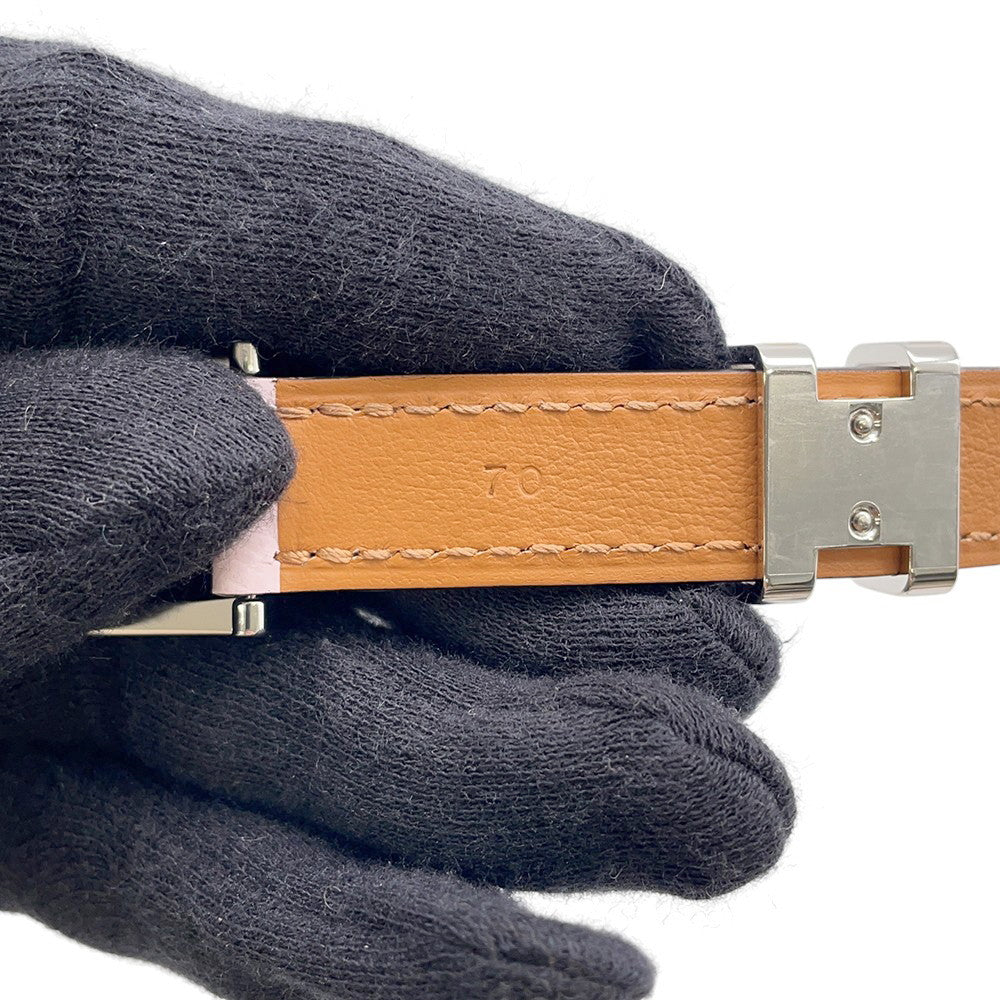 HERMES Belt Pop H 15 Size 70 Mauve Pale/ChaiH010709UKAC070 Epsom