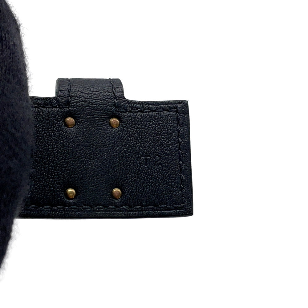 HERMES Kelly Twist Bracelet Small Kelly Twist PM Size T2 BlackH011078CC89 Swift Leather