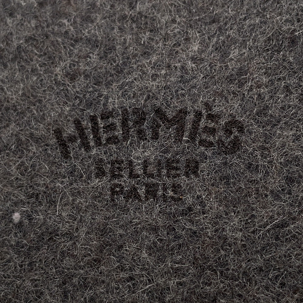 HERMES Sugar box Gray Felt
