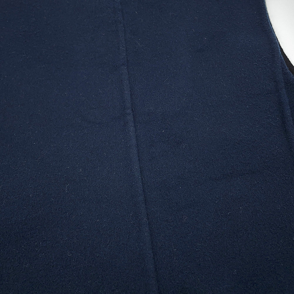 HERMES Long gilet Size 34 Navy Cashmere100%