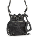 BALENCIAGA Le Cagoule Shoulder Bag Black702431 Denim Size XS
