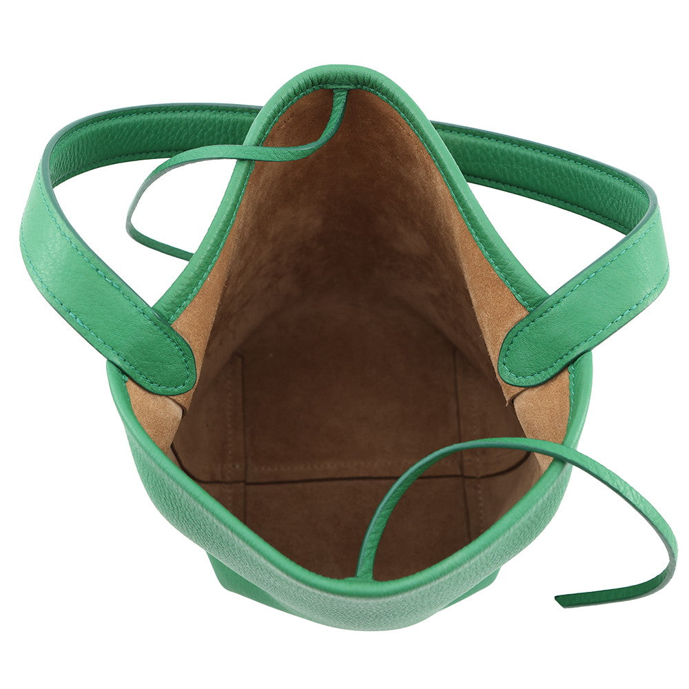 The Row N/S Park Tote EmeraldW1314 Leather Size Small