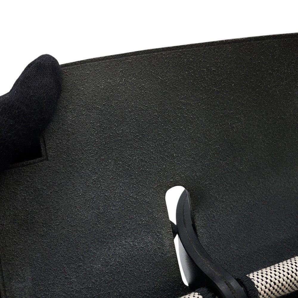 HERMES Herbag Zip Pegasus Pop Black/Blue Indigo/Ecru Toile H Vache Hunter Leather Size PM