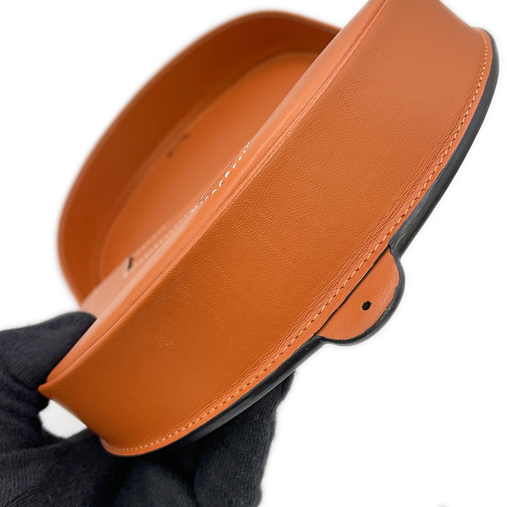 LOEWE Anagram Heel Bag Shoulder Bag Tan Leather