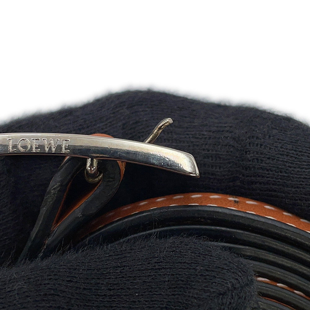 LOEWE Anagram Heel Bag Shoulder Bag Tan Leather
