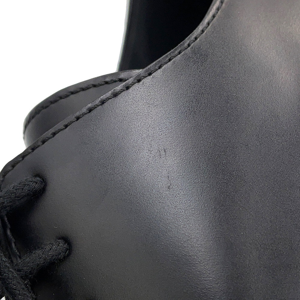 Bottega Veneta Lace-up INTRECCIATO business shoes Black/Blue Leather Size 38