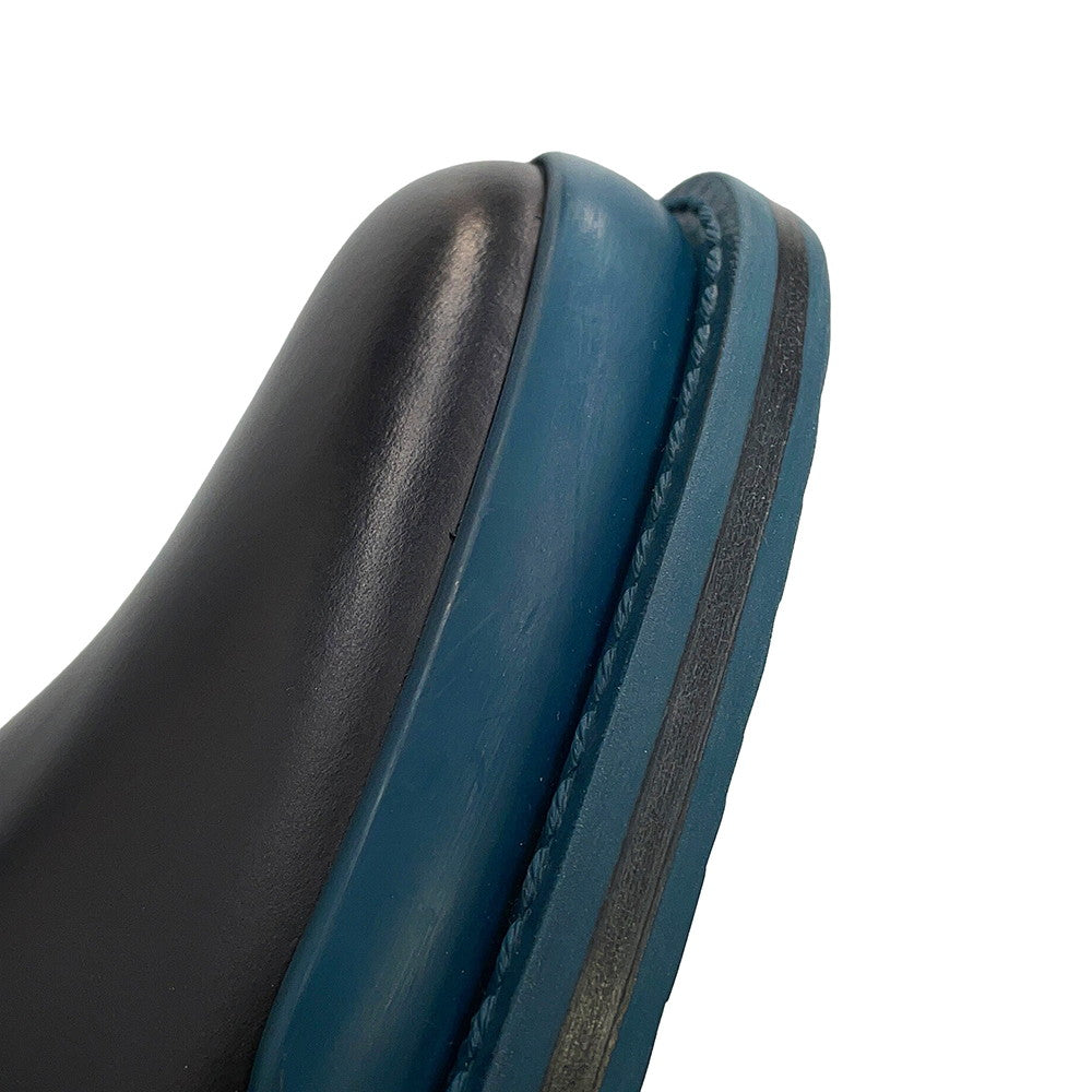 Bottega Veneta Lace-up INTRECCIATO business shoes Black/Blue Leather Size 38