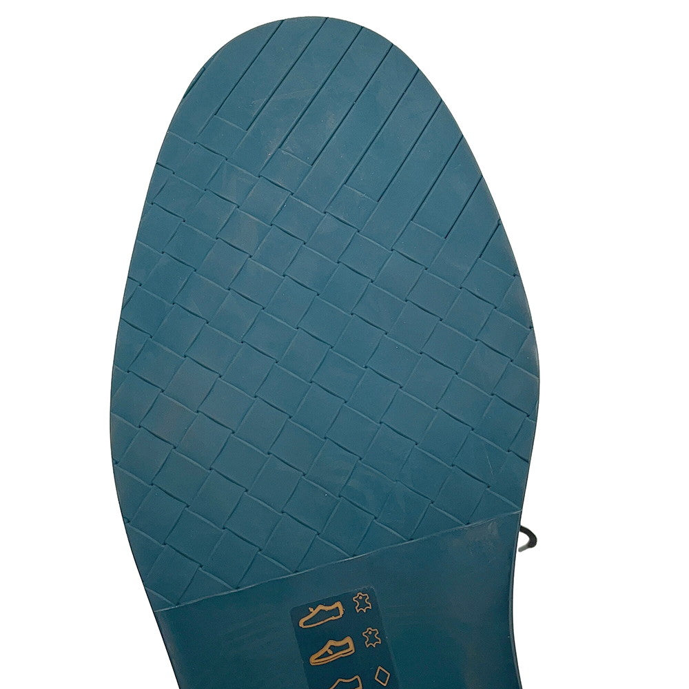 Bottega Veneta Lace-up INTRECCIATO business shoes Black/Blue Leather Size 38