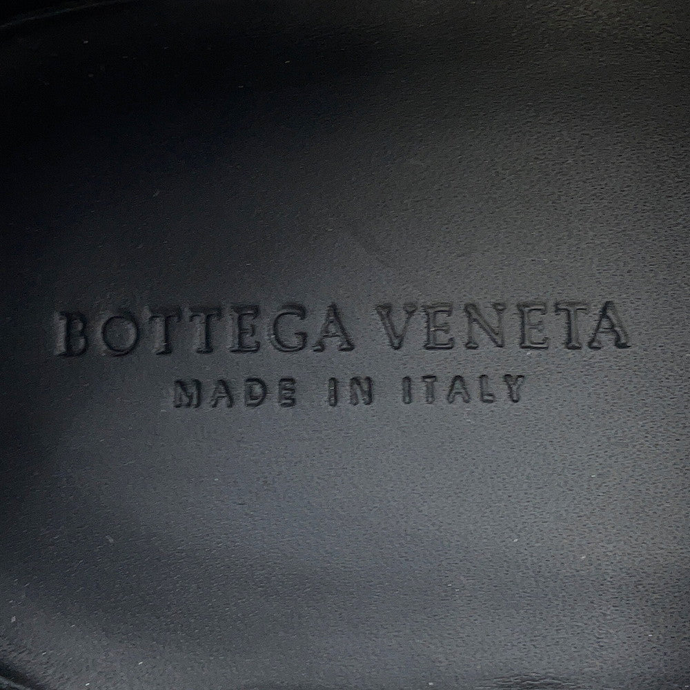 Bottega Veneta Lace-up INTRECCIATO business shoes Black/Blue Leather Size 38