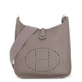 HERMES Evelyne 3 Etain Taurillon Clemence Size PM