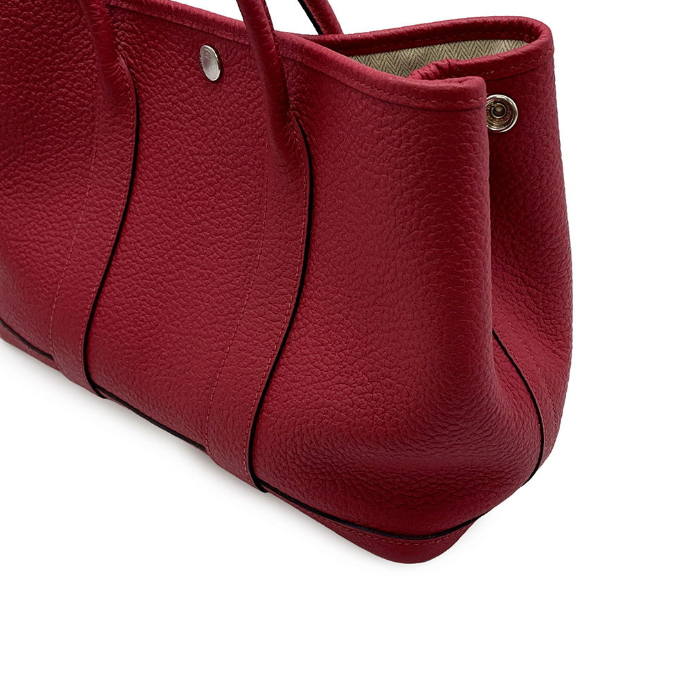 HERMES Garden Party Ruby Negonda Leather Size TPM