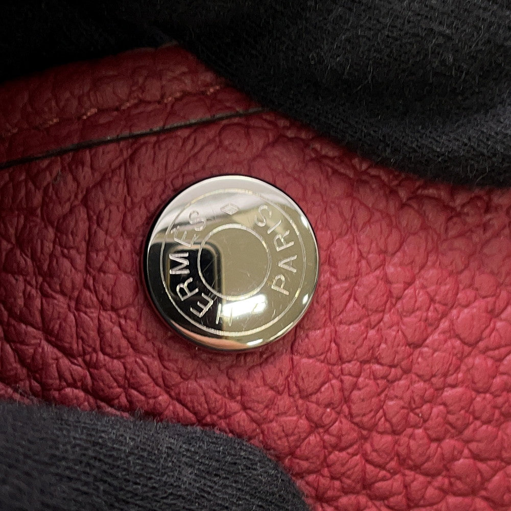 HERMES Garden Party Ruby Negonda Leather Size TPM