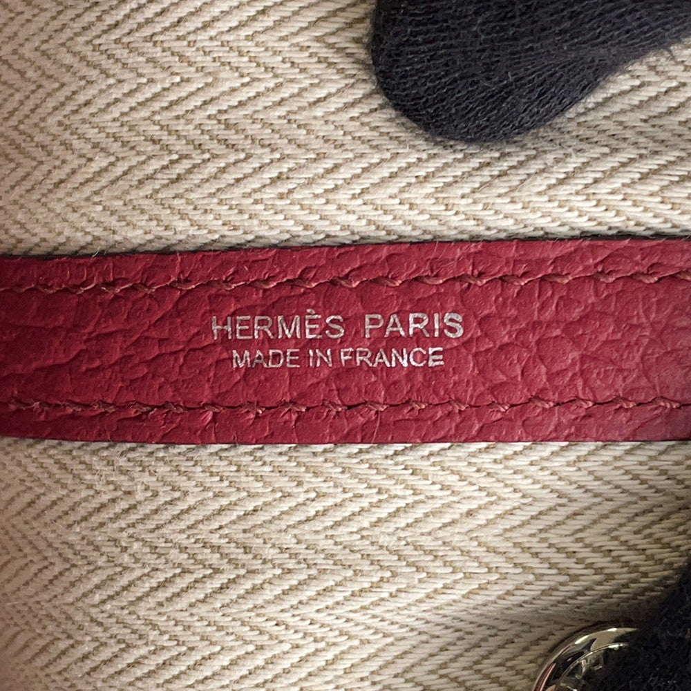 HERMES Garden Party Ruby Negonda Leather Size TPM