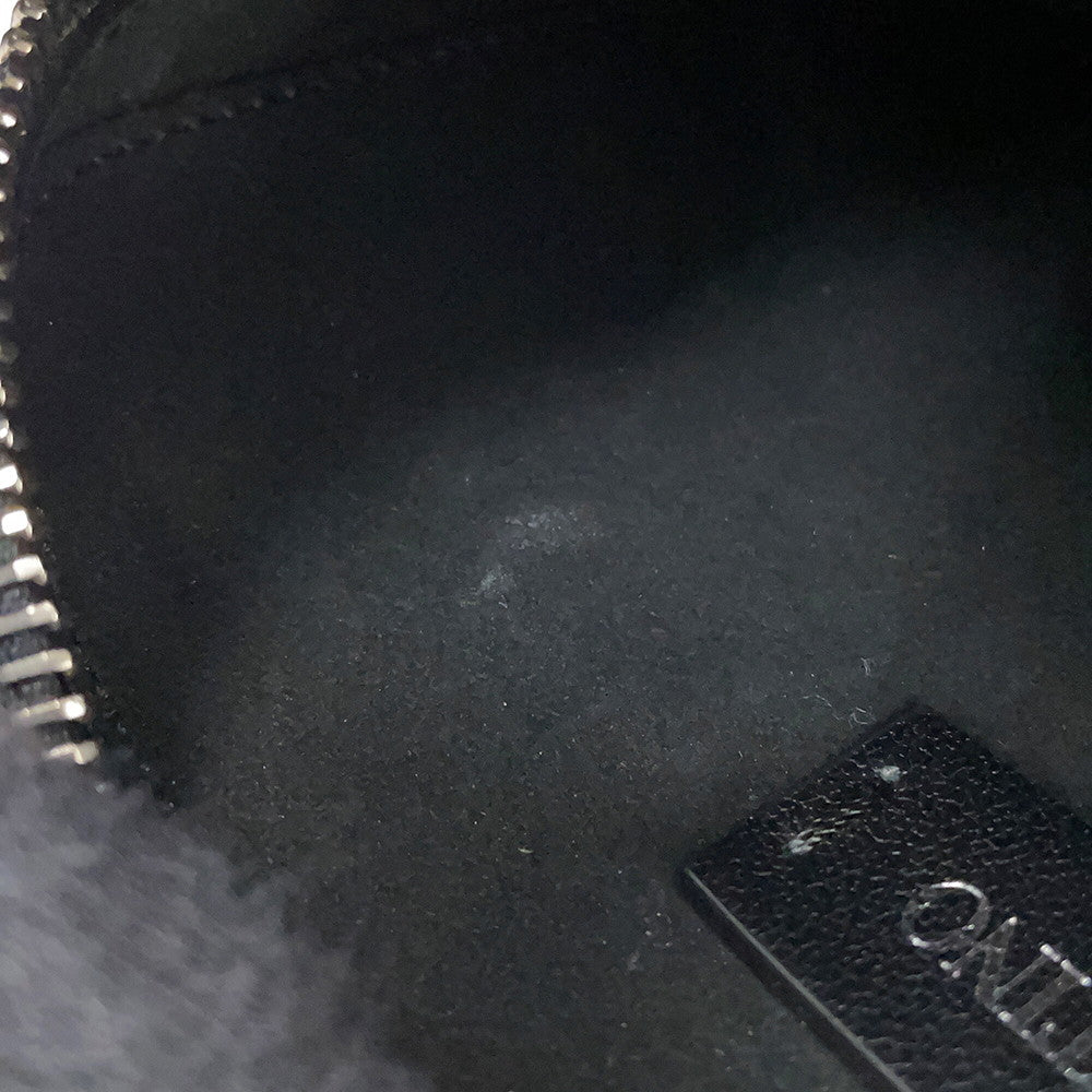 Valentino Garavani Full logo Shoulder Bag Black/White Leather