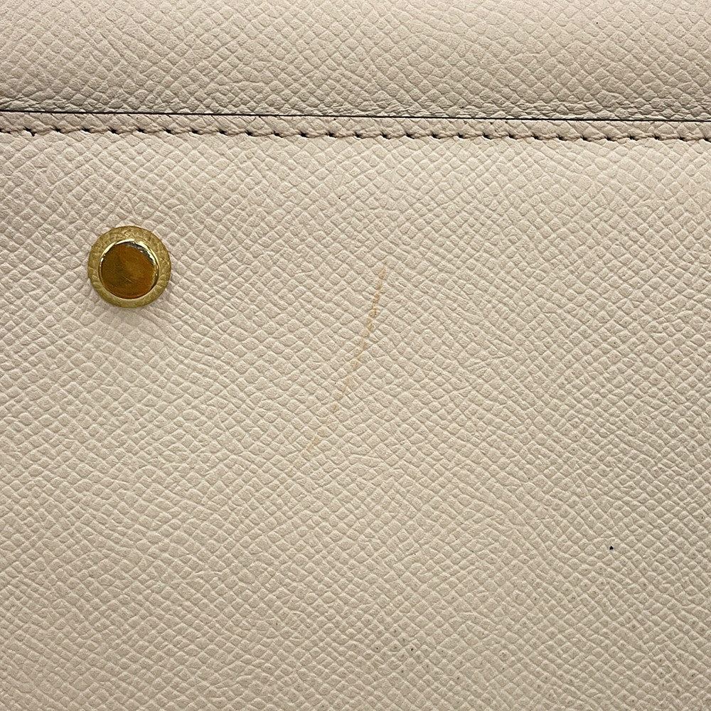 Valextra Valextra B Cube Shoulder Bag Ivory Leather