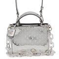 JIMMY CHOO Varenne 2-way tote Silver Patent Leather Size Mini