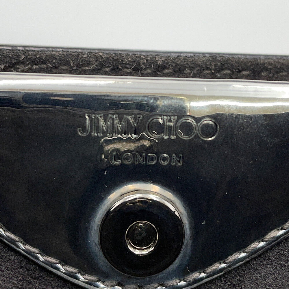 JIMMY CHOO Varenne 2-way tote Silver Patent Leather Size Mini