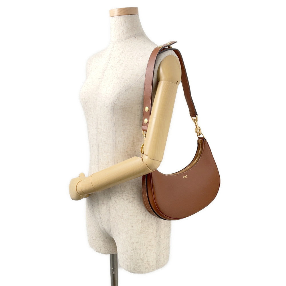 CELINE AVA One Shoulder Bag Tan196923 Leather Size Medium