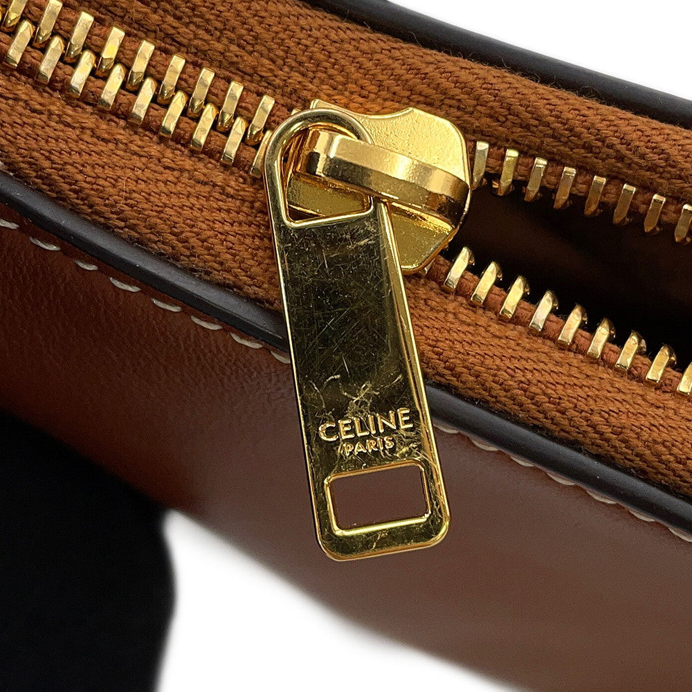 CELINE AVA One Shoulder Bag Tan196923 Leather Size Medium