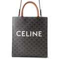 CELINE Vertical hippopotamus Tan191542 PVC Leather Size Small
