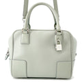 LOEWE Amazona Square 2-way Bag Light GreenA039N10X03 Calf Leather Size 19