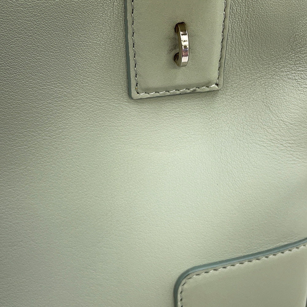 LOEWE Amazona Square 2-way Bag Light GreenA039N10X03 Calf Leather Size 19