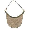 LOEWE Anagram Luna Bag Jacquard Shoulder Bag AvocadoGreenA923PL9X01 Canvas Leather