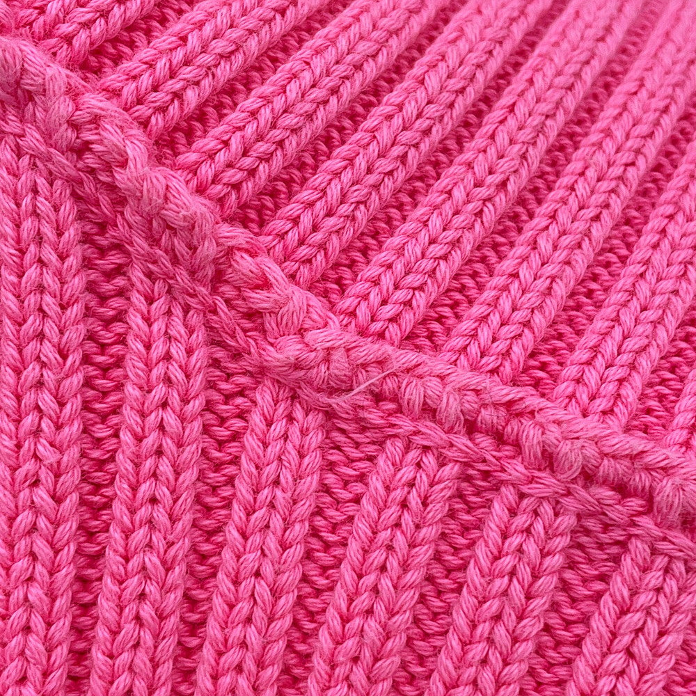BALENCIAGA Logo Oversized Knit Size XS Pink583089 Cotton100%