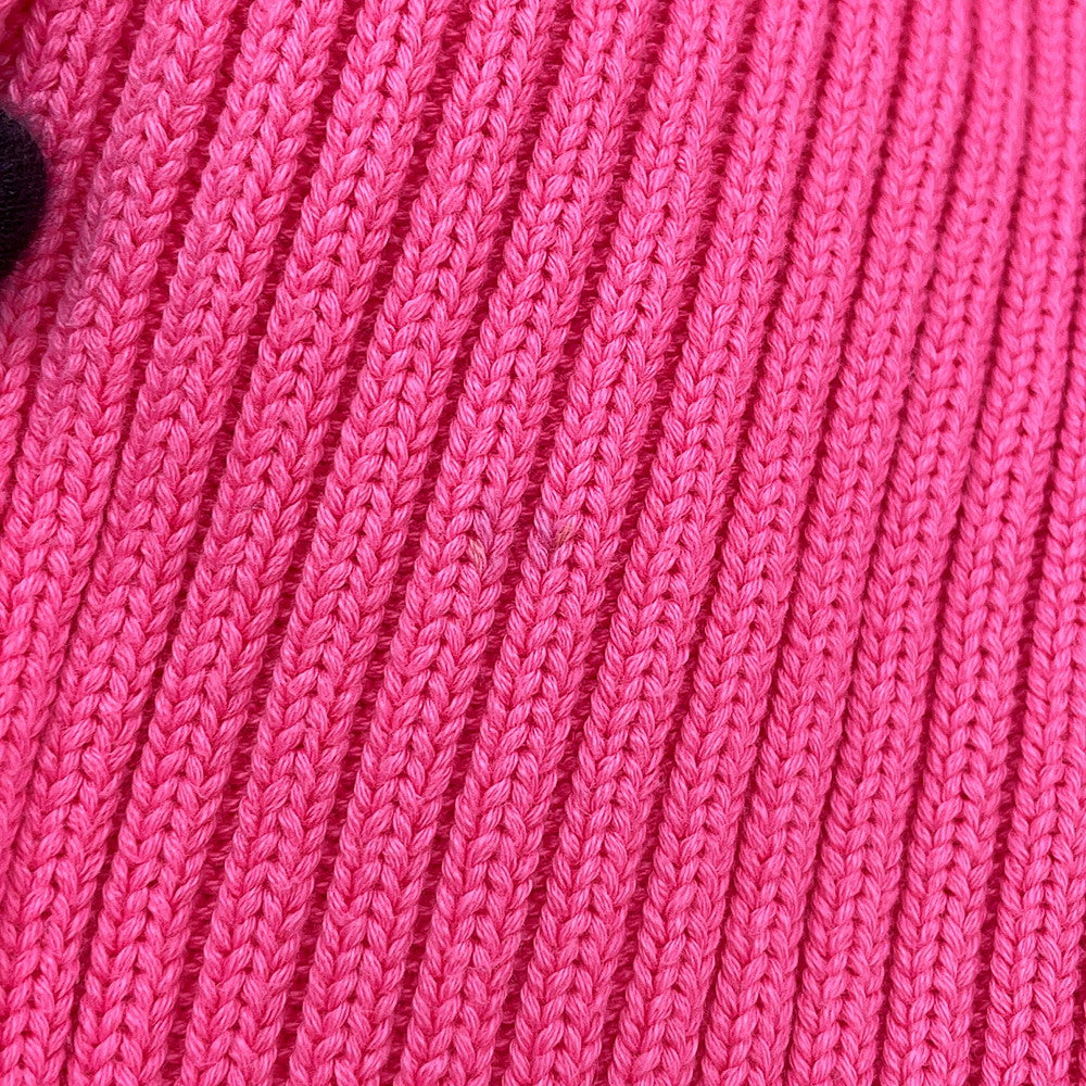 BALENCIAGA Logo Oversized Knit Size XS Pink583089 Cotton100%