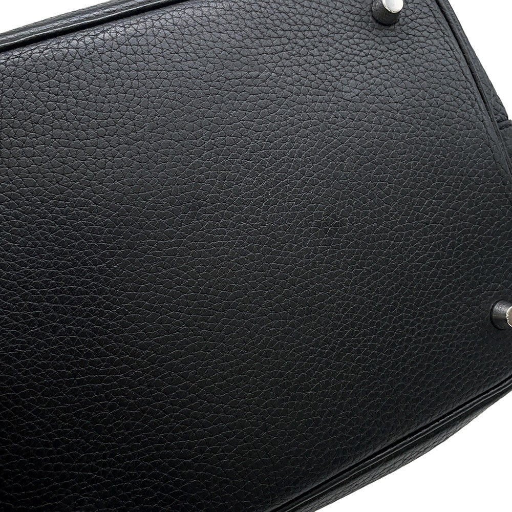 HERMES Picotin Lock Black Taurillon Clemence Size MM