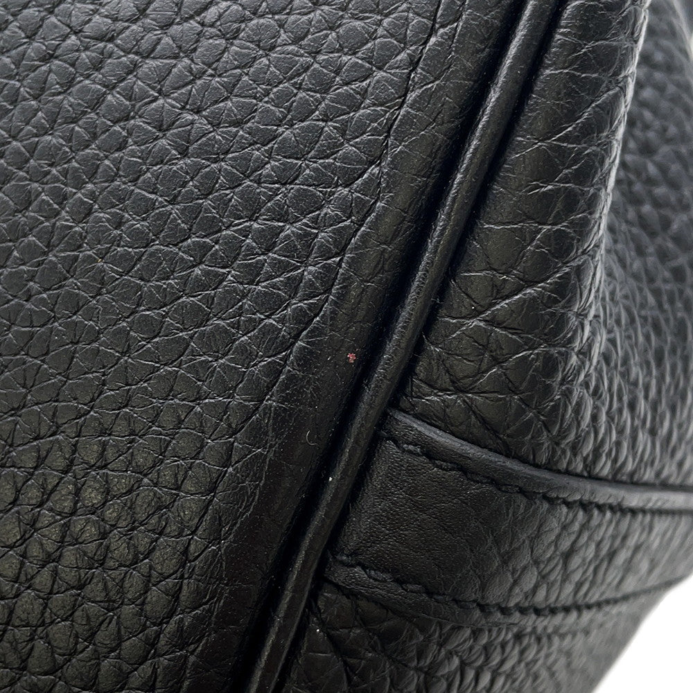HERMES Picotin Lock Black Taurillon Clemence Size MM