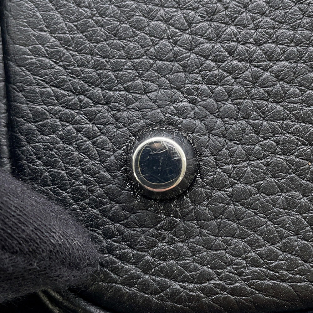 HERMES Picotin Lock Black Taurillon Clemence Size MM