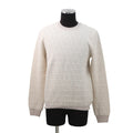 FENDI FF design pullover knit Size 48 Ivory/PinkFZX034 Wool 54%Cotton39% Cashmere7%