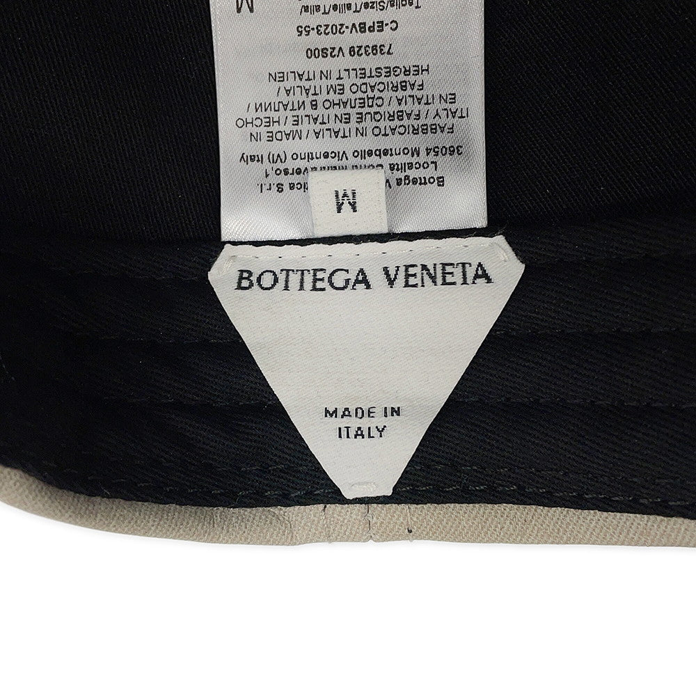 Bottega Veneta Flannel print cap Size M Beige739329 Nubuck Leather