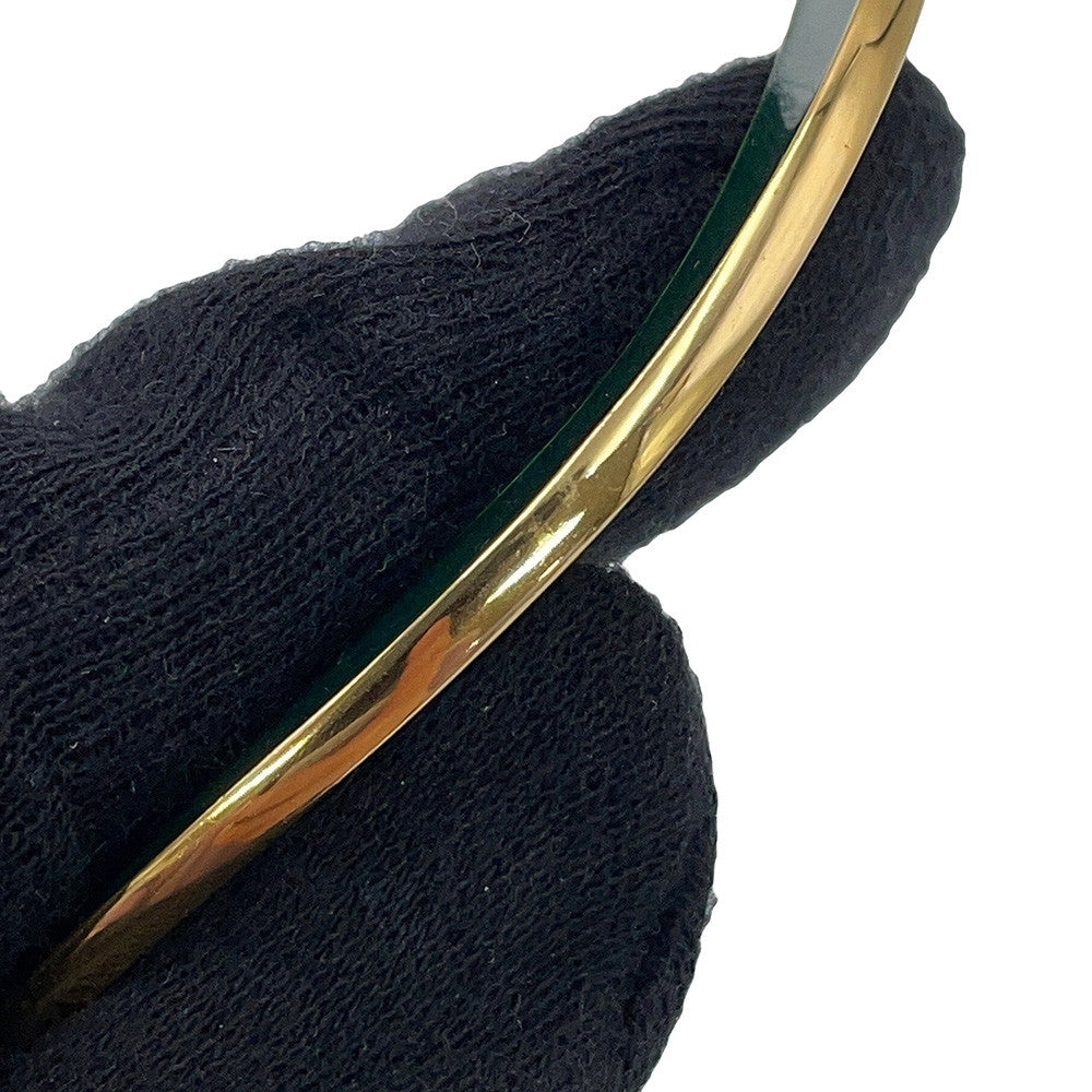 Bottega Veneta Curved Cuff Bracelet Size L Green/Lime741013 Ag925 Enamel