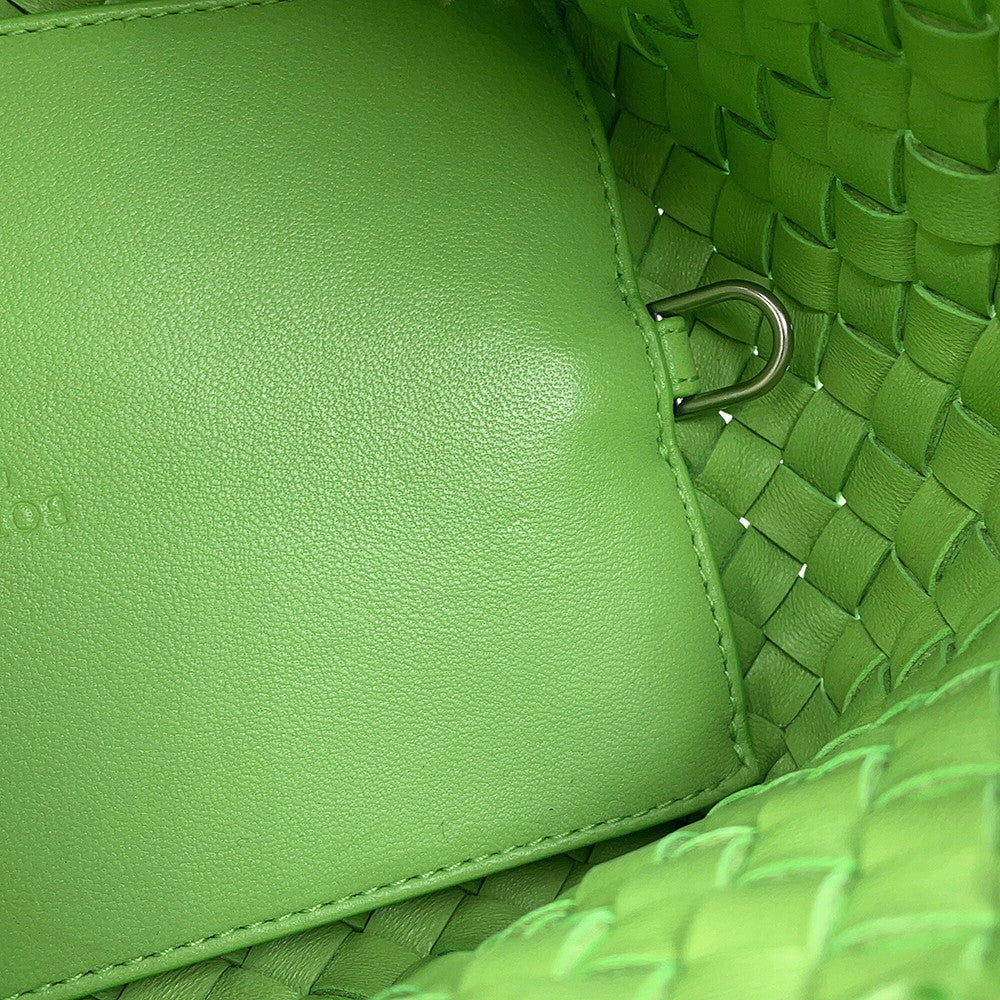 Bottega Veneta INTRECCIATO Mini Cabas 2WAYBag Green709464 Lambskin