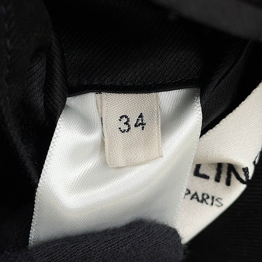 CELINE Cashmere tuxedo coat Size 34 Black2M02B6700 Cashmere100%