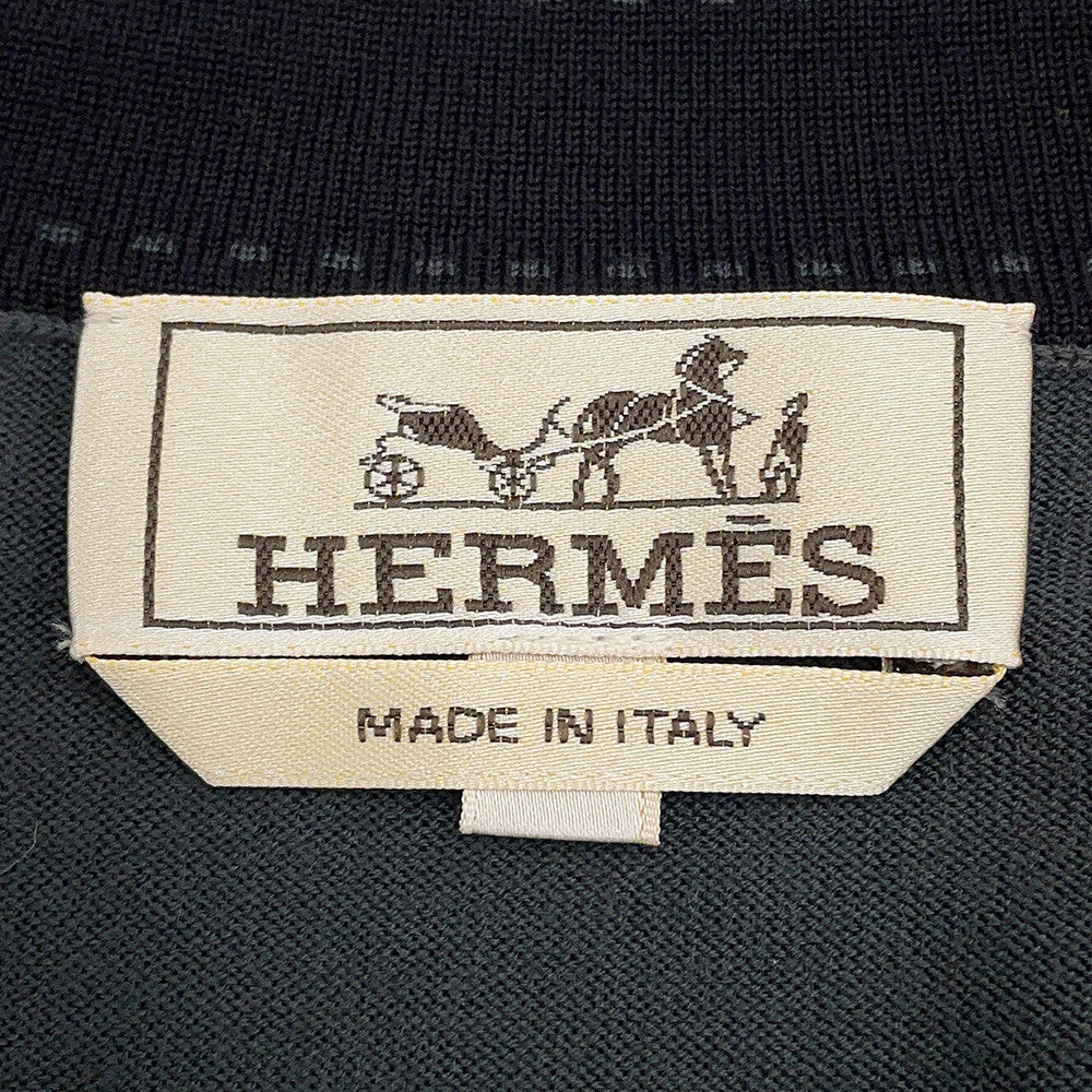 HERMES cardigan Size S GrayH567210HA Wool 100%