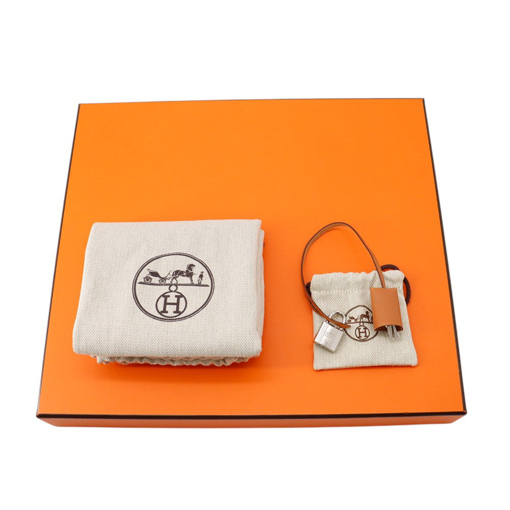 HERMES Herbag Zip Le Tournet Citron/Natural Toile Officier Vache Hunter Leather Size PM