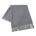 HERMES Double face scarf Gris Flannel / Ivory Coast Cashmere 100%