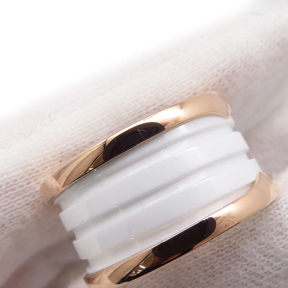 BVLGARI B.Zero1 4-band Ring Size 54/#14 K18PG Ceramic
