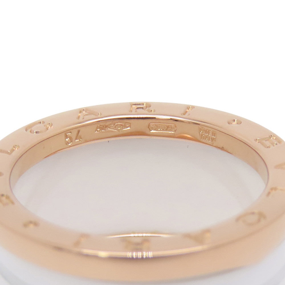 BVLGARI B.Zero1 4-band Ring Size 54/#14 K18PG Ceramic