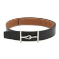HERMES Jumbo Belt Reversible Belt Size 80 Black/Gold Box Calf Leather Togo Leather