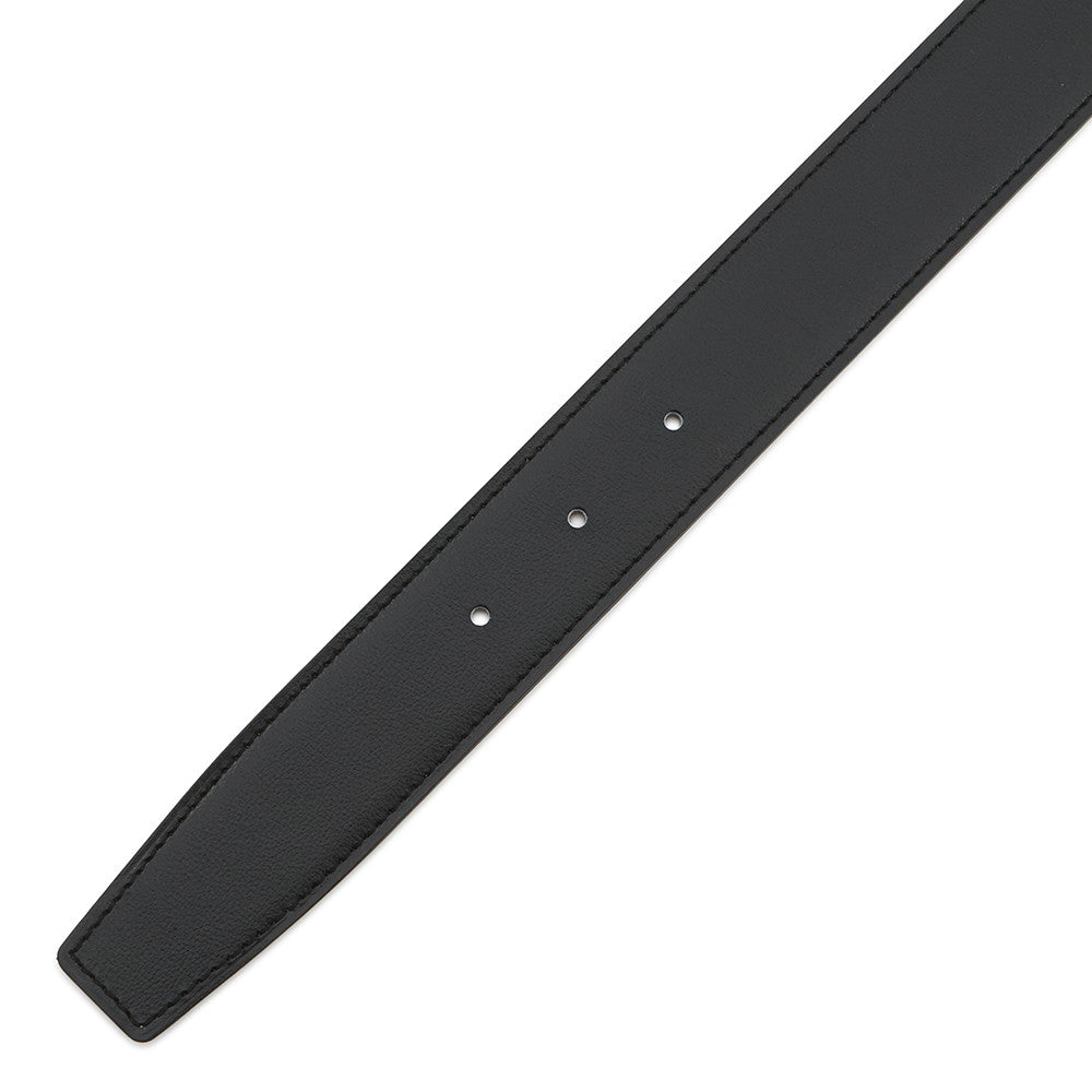 HERMES Jumbo Belt Reversible Belt Size 80 Black/Gold Box Calf Leather Togo Leather