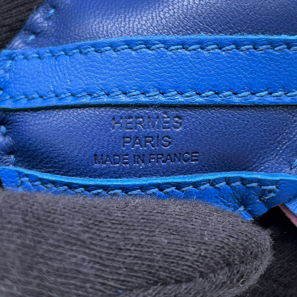 HERMES Gee Gee Savannah Blue Saphir/Blue France/Mauve Sylvestre Lambskin