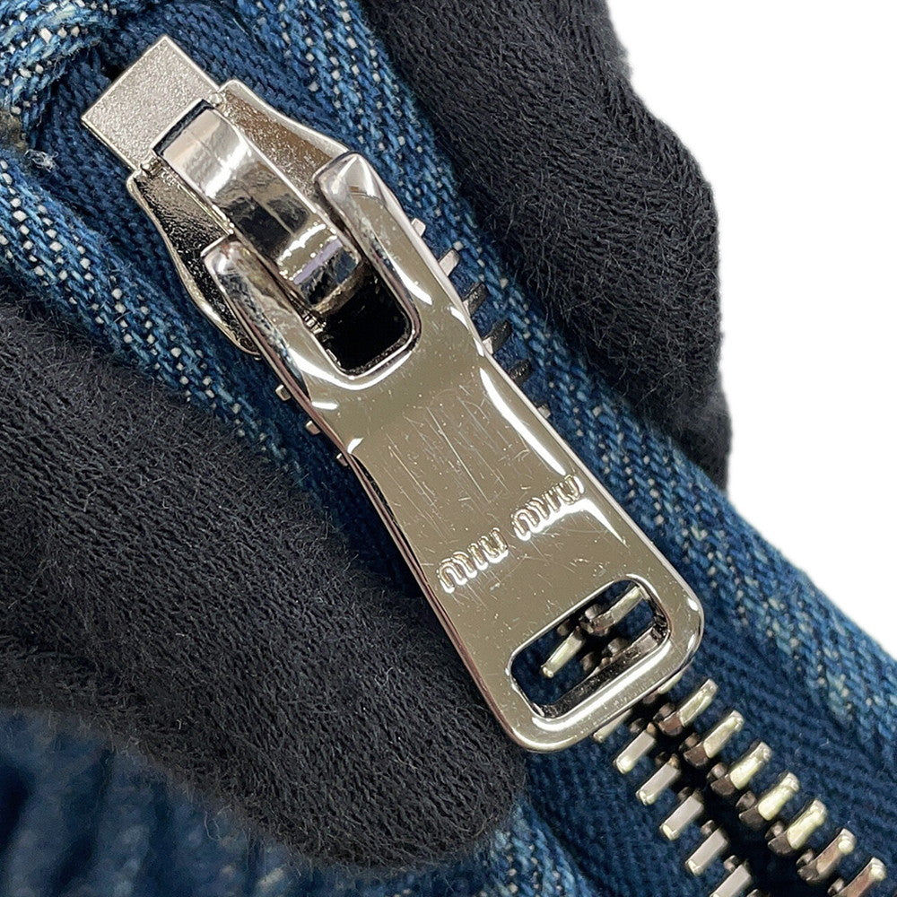 MIUMIU Matelasse 2-Way Bag Blue5BH211 Denim