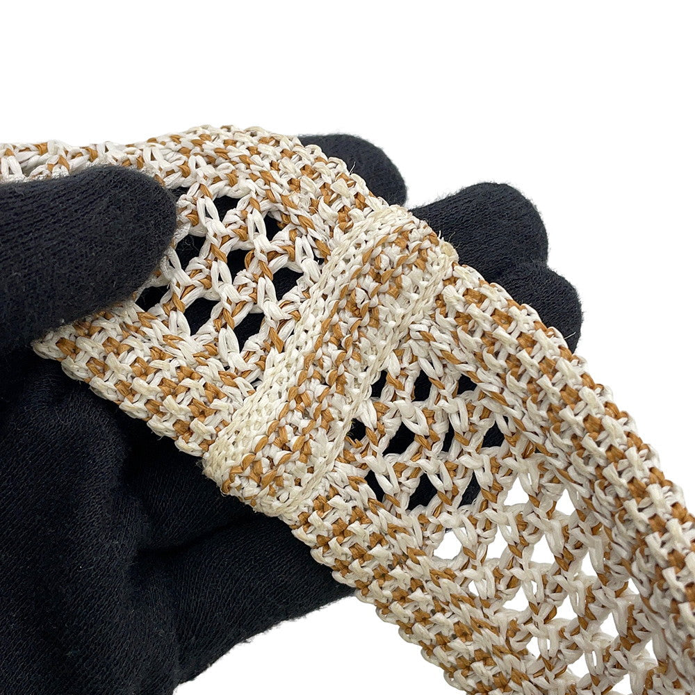 BURBERRY EKD Crochet Bag White/Brown8109266 Viscose