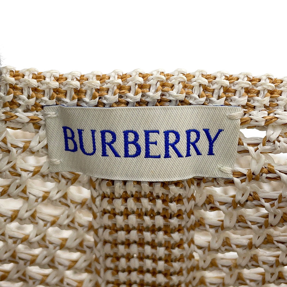 BURBERRY EKD Crochet Bag White/Brown8109266 Viscose